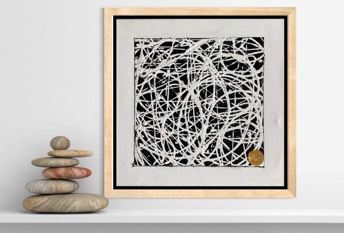 White String on Black