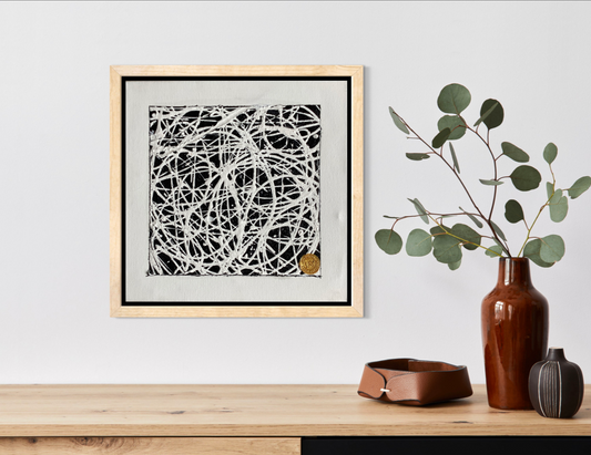 White String on Black