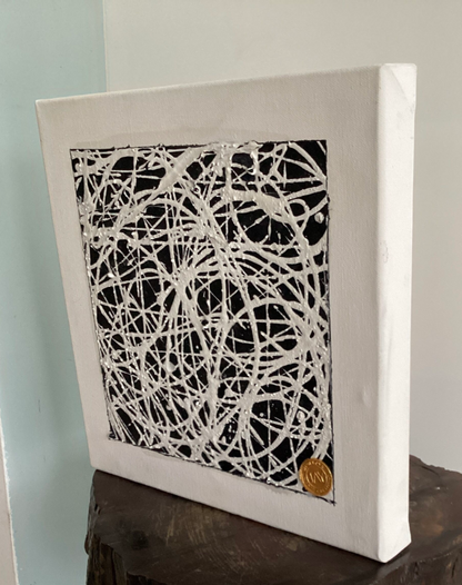 White String on Black